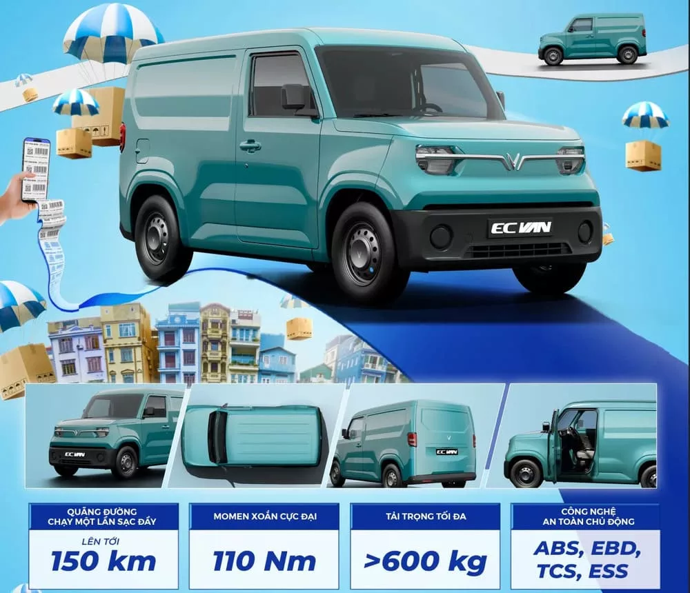 Vận hành động cơ xe Vinfast EC Van