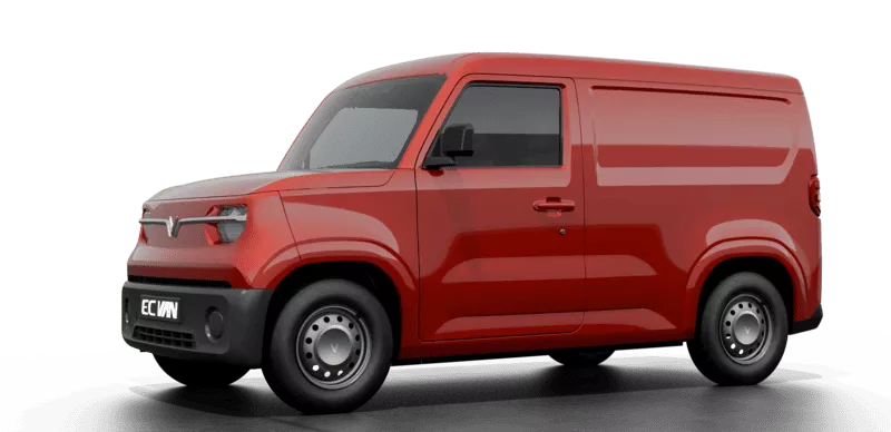 Vinfast EC Van Màu Đỏ