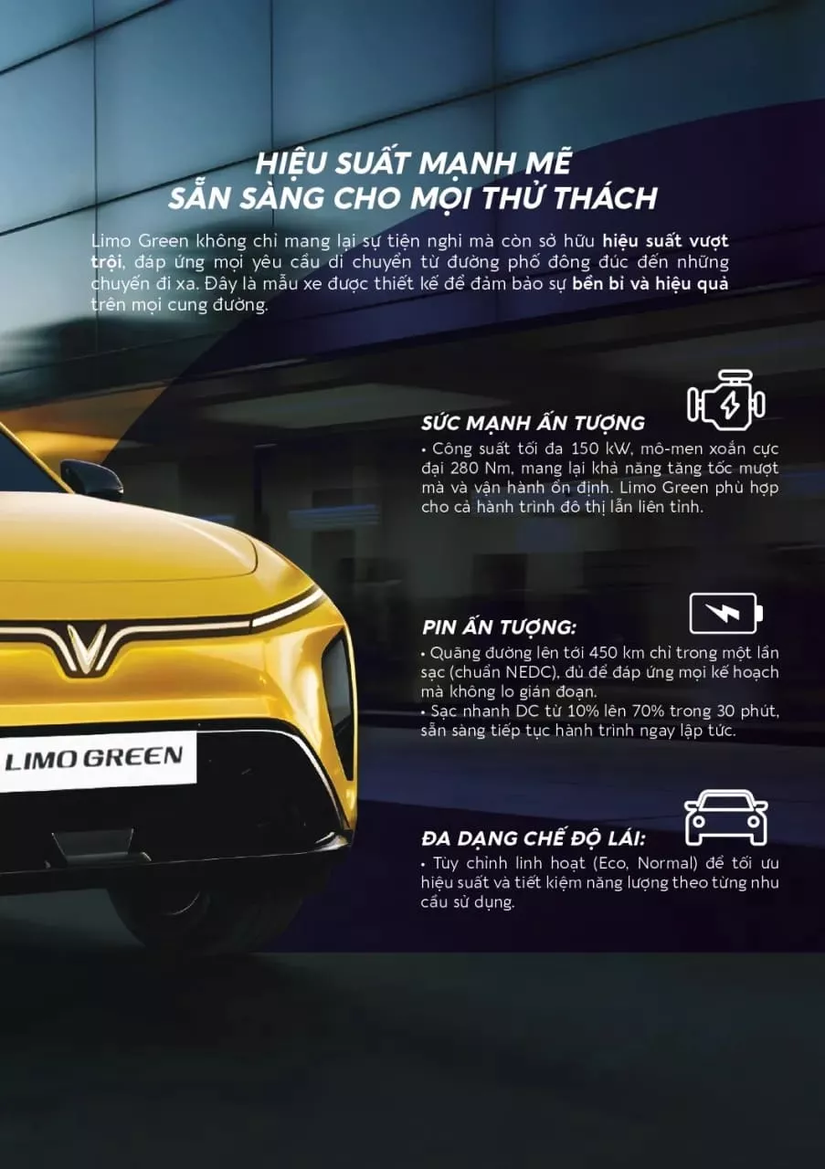 Vinfast Limo Green 2026 Vận Hành